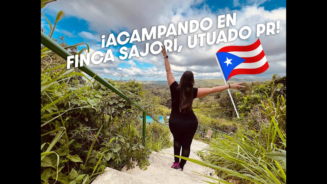 Acampando en Finca Sajorí, Utuado Puerto Rico