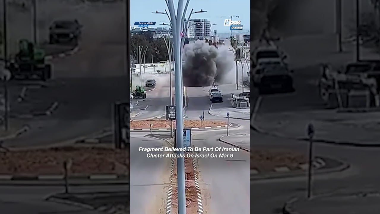 Shocking Moment: Man Falls To Ground As Iranian Missile Crashes Inside Israel #iranwar #shorts