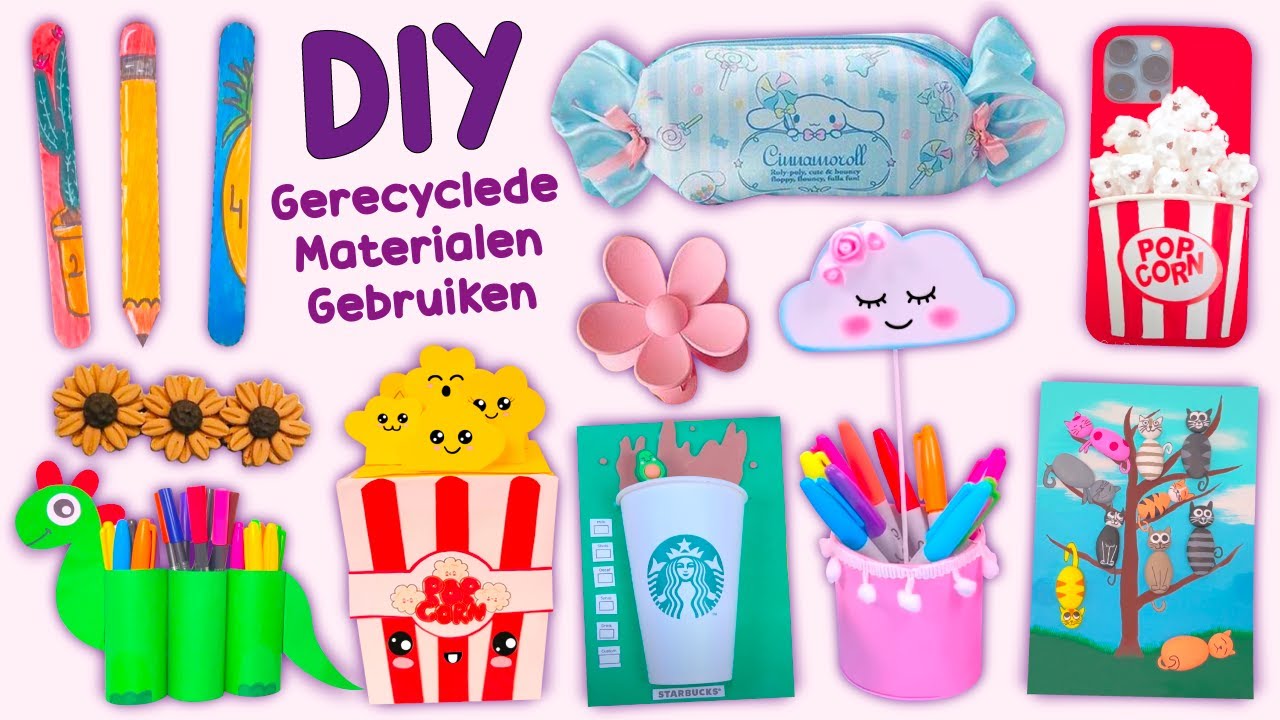 10 DIY GERECYCLEDE MATERIALEN GEBRUIKEN - EENVOUDIG EN VOORDELIG
