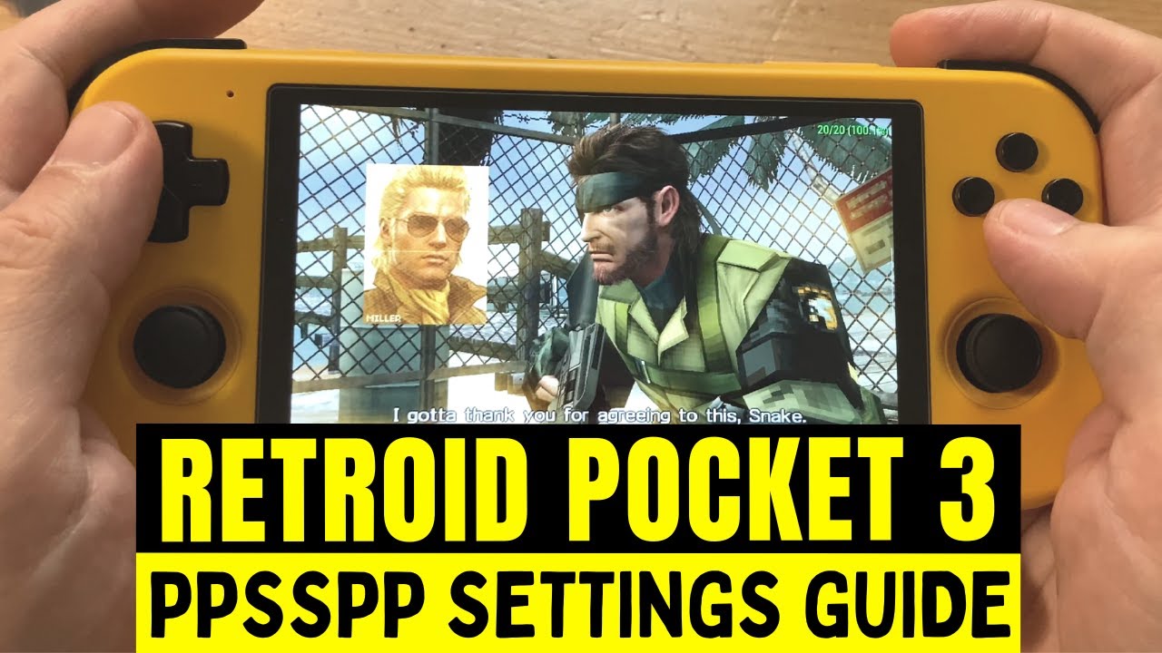 Retroid Pocket 3 PPSSPP Settings Video Guide - The RP3 is a Great PSP Handheld!
