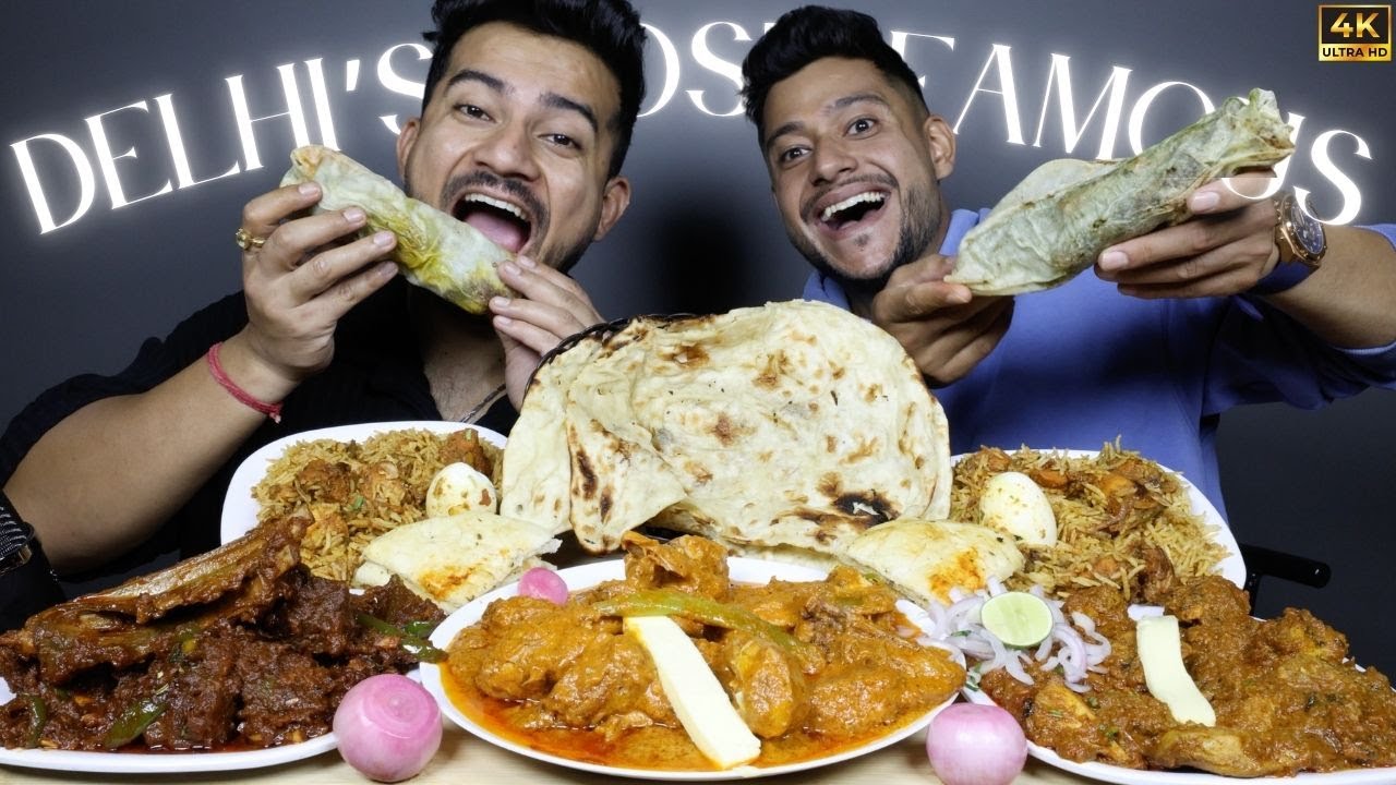 MUTTON BHUNA GHOST, MURGH TIKKA MASALA, BUTTER CHICKEN, ANDRA CHICKEN BIRYANI, BUTTER NAAN MUKBANG