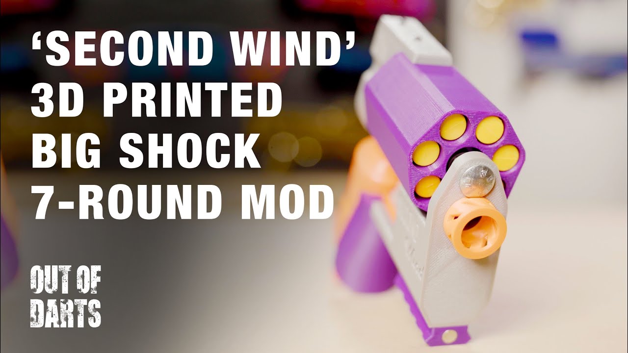 'Second Wind' 3D printed Big Shock 7-shot mod