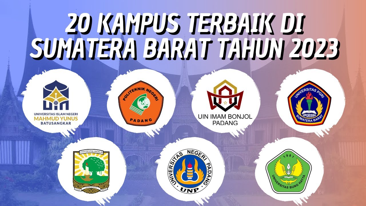 20 KAMPUS TERBAIK DI SUMATERA BARAT VERSI WEBOMETRICS RANKINGS (JANUARI) TAHUN 2023!!!