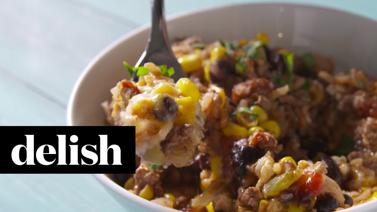 Mexican Beef 'N Rice Skillet | Delish