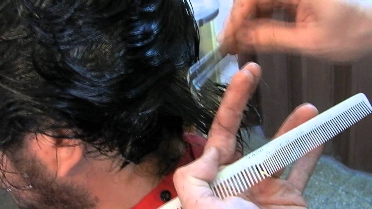 Hair Cut Knife Man to Traditional - Corte a navaja tradicional