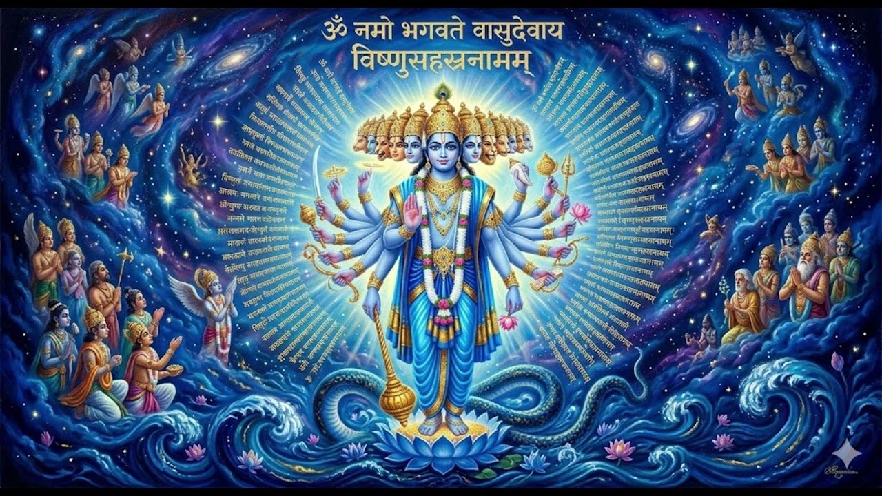 Vishnu Sahasranama 10 name daily mini reel format#VishnuSahasranama #OmNamoNarayana #govinda#HariOm