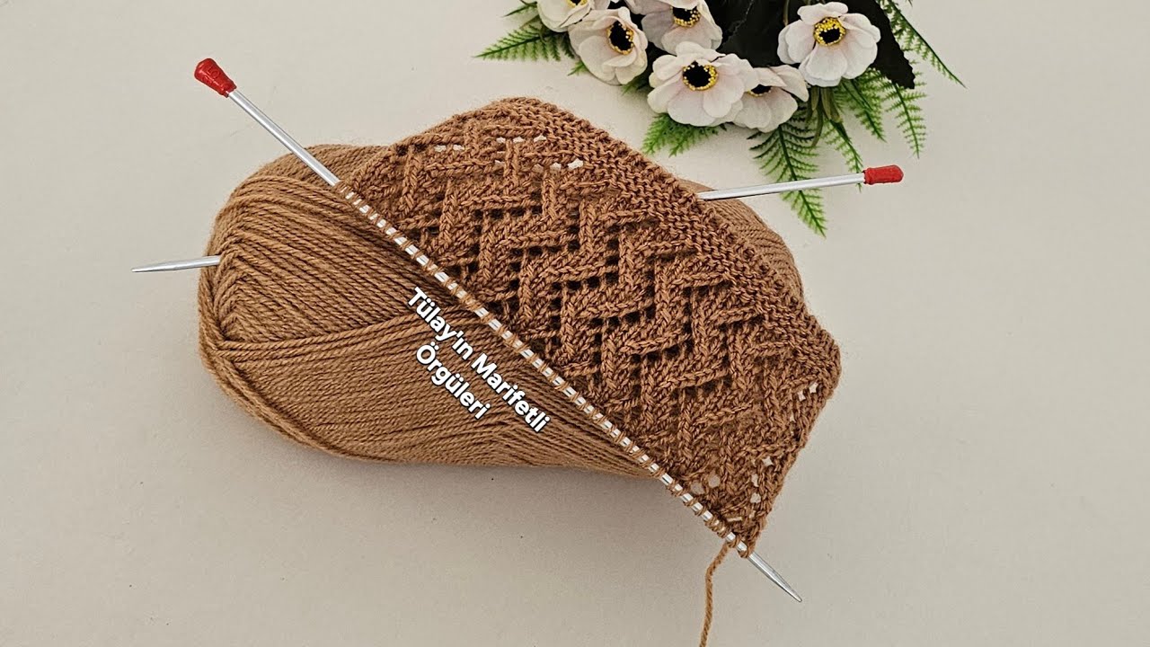 Элегантный и простой 🧶 Узор для вязания жилета, шали, кардигана, блузки