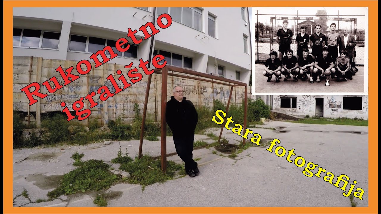 Stara fotografija i rukometno igralište