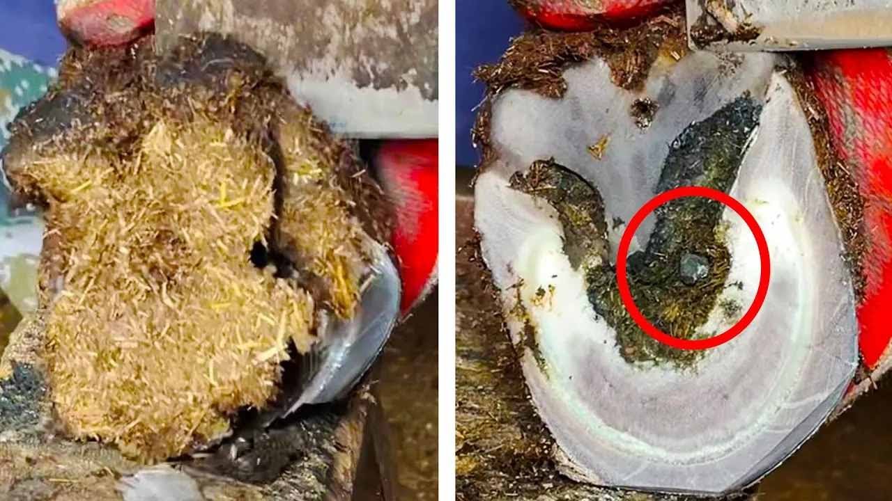 The Master Helps To Repair The Donkey Hoof For Free丨asmr丨donkey Hoof Cutting Sound