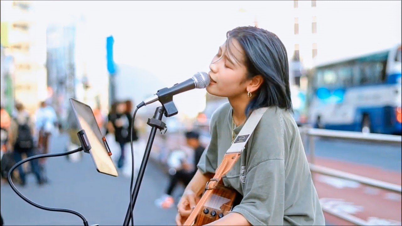 オリジナル曲「胡蝶の夢」Leina 路上ライブ 新宿