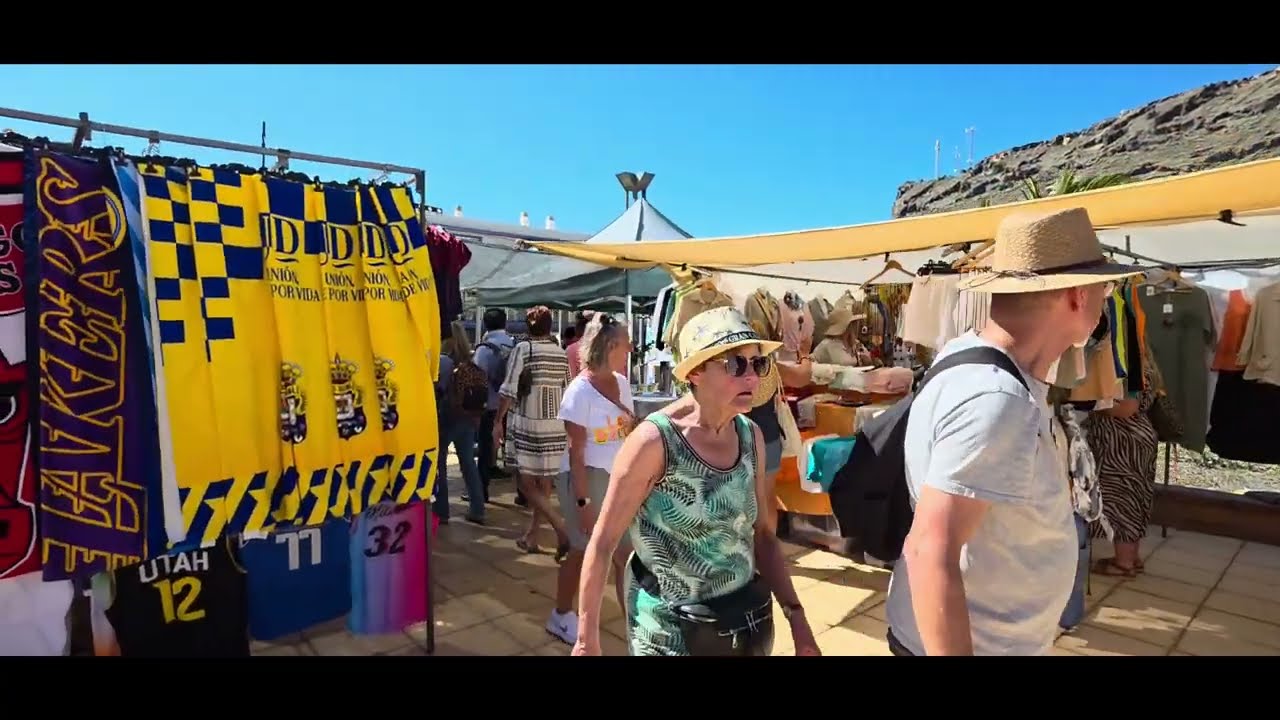 Valeriya und Thorsten unterwegs  - Markt in Puerto de Mogán