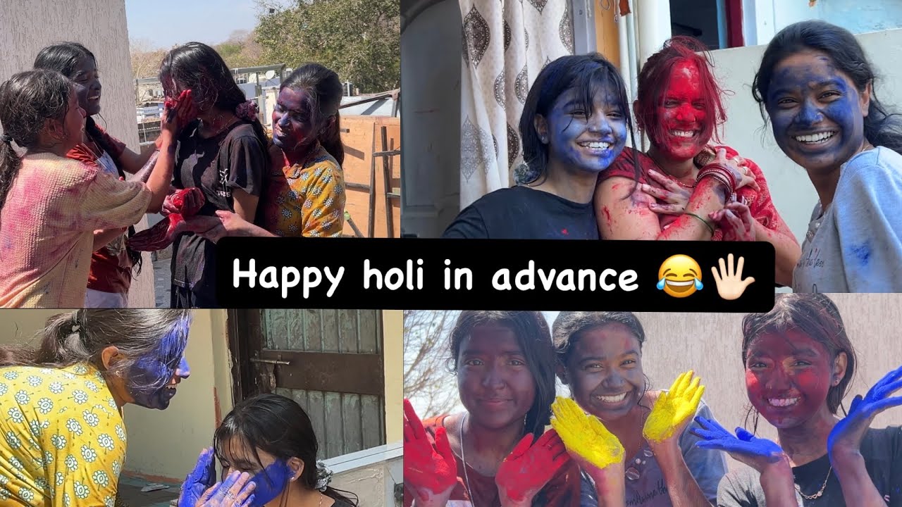 Happy holi advance guys 😅😂|| khushi suryawal vlog