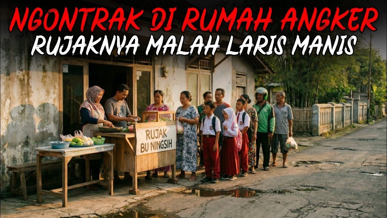 NGONTRAK DI RUMAH ANGKER PENJUAL RUJAK MALAH LARIS MANIS