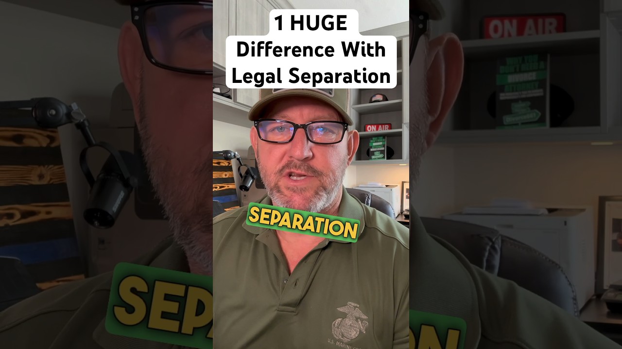 Biggest DIFFERENCE between DIVORCE & LEGAL SEPARATION In California 🙌 Santa Clarita Divorce