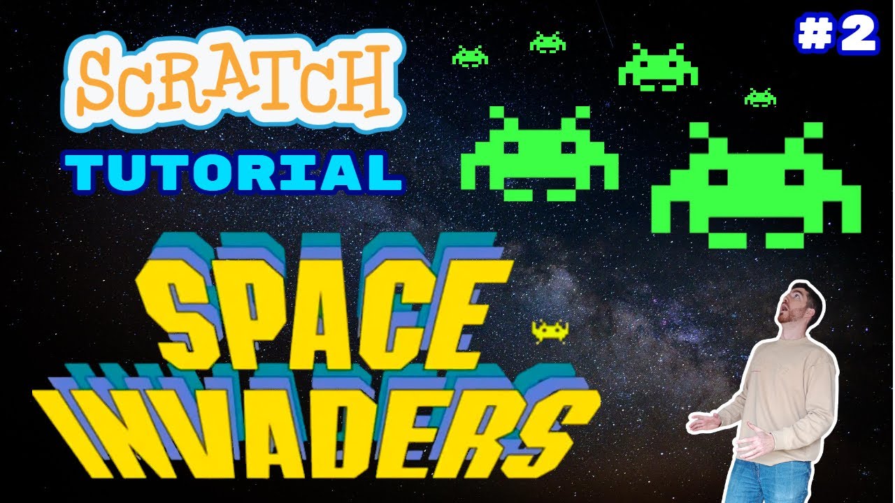 Cómo hacer el JUEGO SPACE INVADERS | Invasores del espacio - Tutorial Scratch 3.0 en español #2