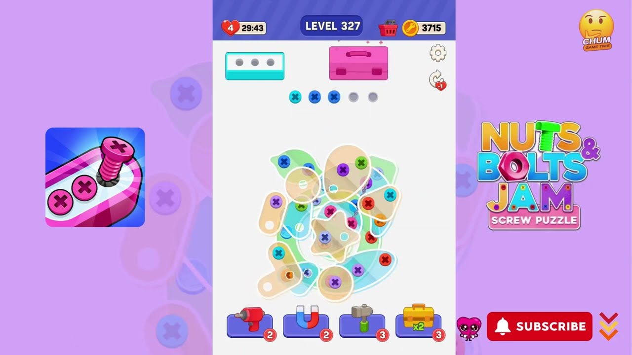 Unscrew It: Nuts & Bolts Jam - Level 327 - Gameplay walkthrough