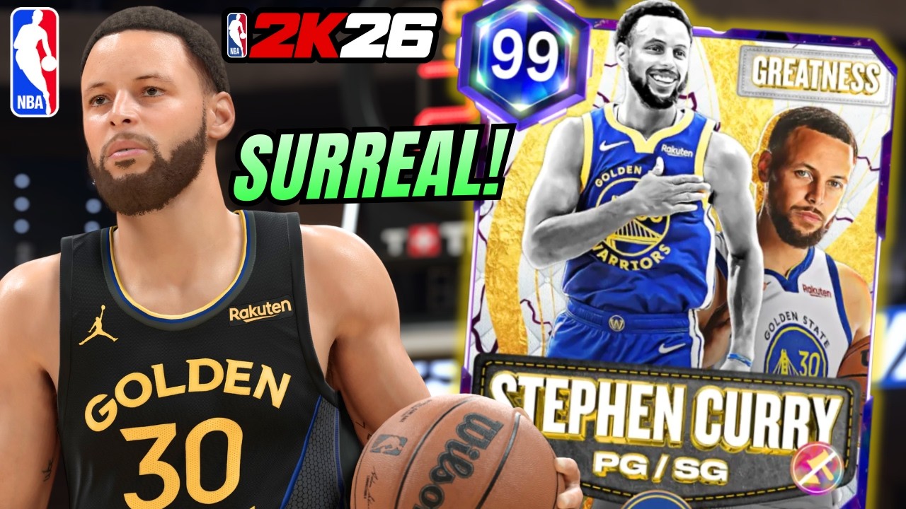 O STEPHEN CURRY 99 de OVERALL É INACREDITÁVEL NO NBA 2K26 MyTEAM!