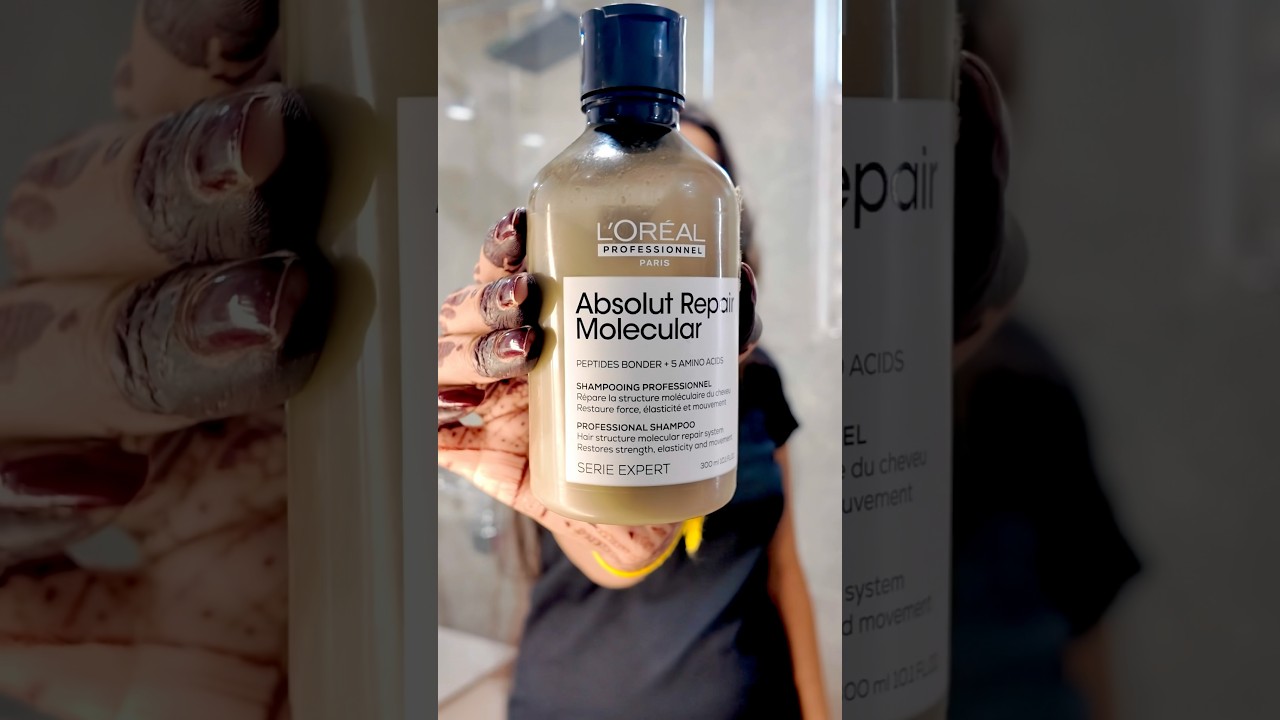 L&rsquo;Or&eacute;al Professionnel Absolut Repair Molecular Shampoo Review | Miracle for Damaged Hair #loreal
