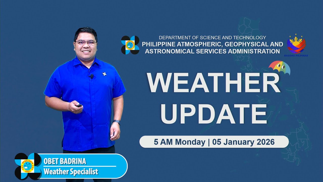 Public Weather Forecast issued at 5AM | January 5, 2026 - Monday
