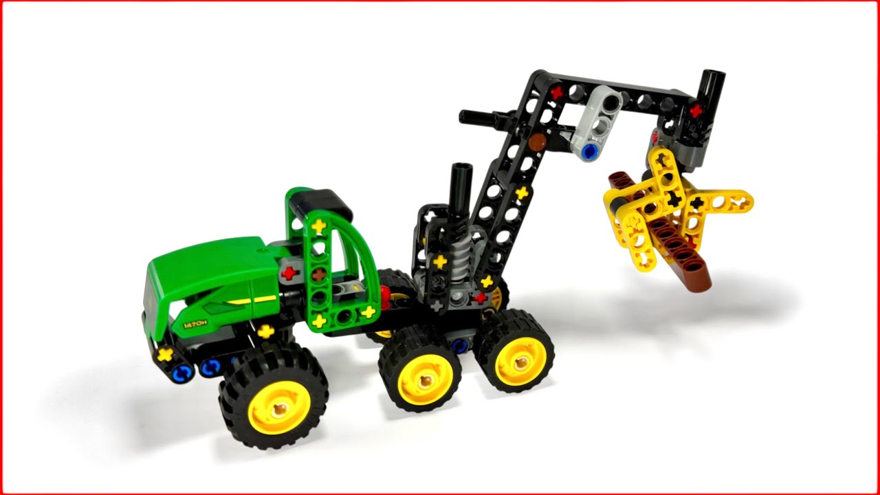 LEGO TECHNIC 42218 John Deere 1470H Wheeled Harvester - Speed Build - Brick Lab