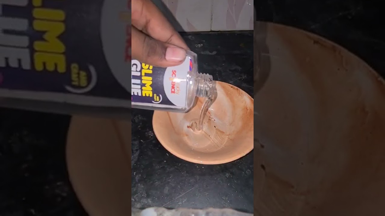 New slime activators line in clear   glue #shorts #mcv#mcvslime