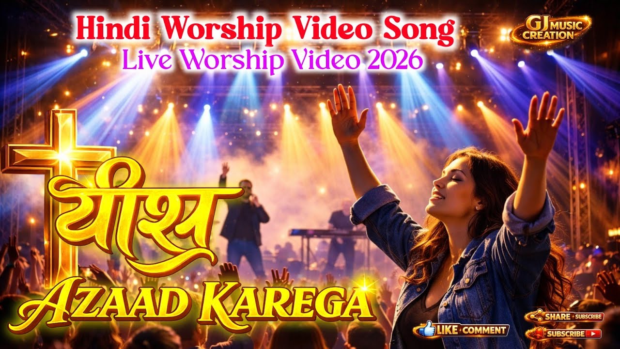 YESHU AZAAD KAREGA || Hindi Worship Song 2026 || Live Worship Devotional Video || GJ MUSIC CREATION