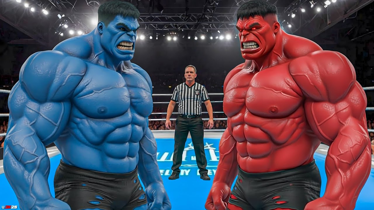 WWE 2K25 - СИНИЙ ХАЛК ПРОТИВ КРАСНОГО ХАЛКА | Геймплей на PS5
