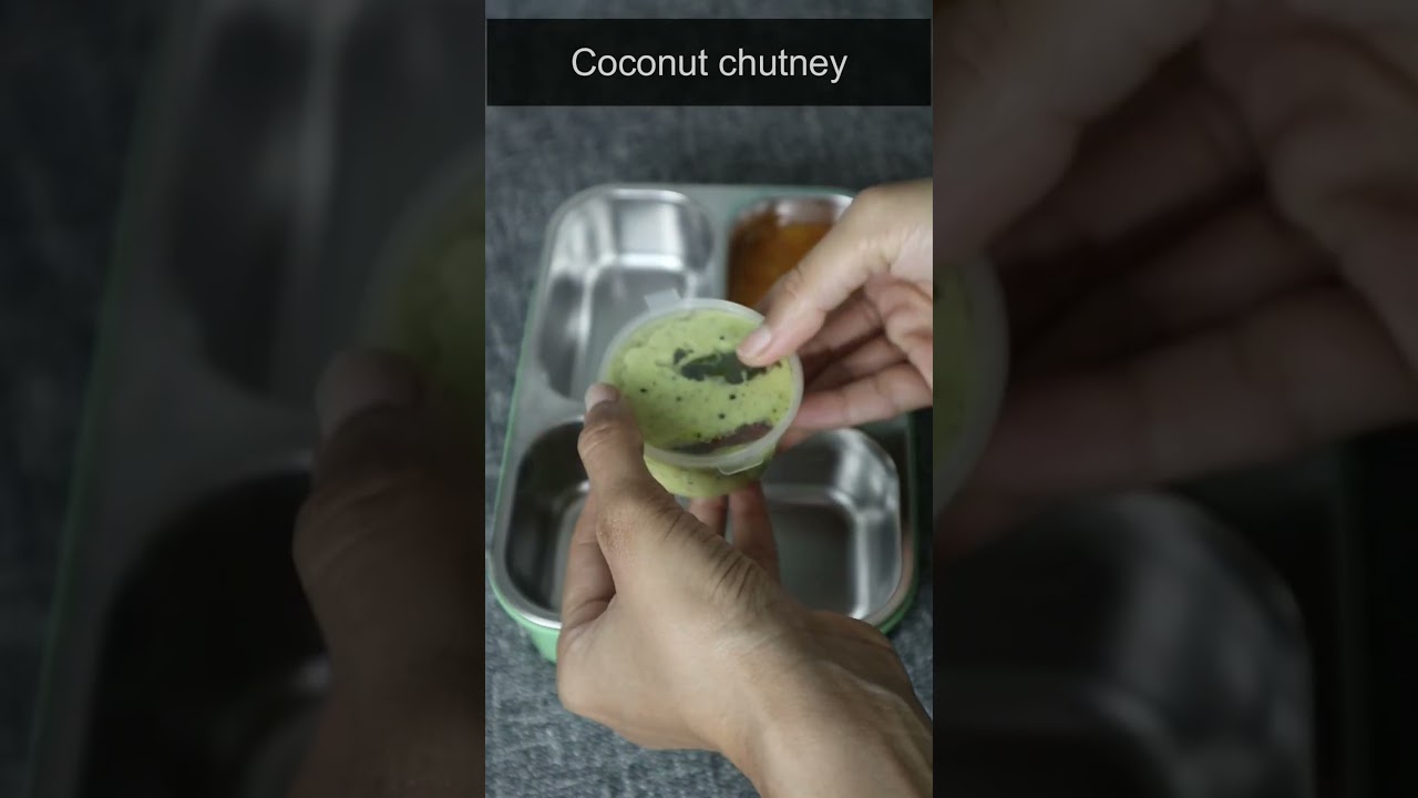 Tiffin Box Ideas DAY1 #shorts #short #youtubeshorts #tiffin #breakfast #idli #sambar #coconutchutney