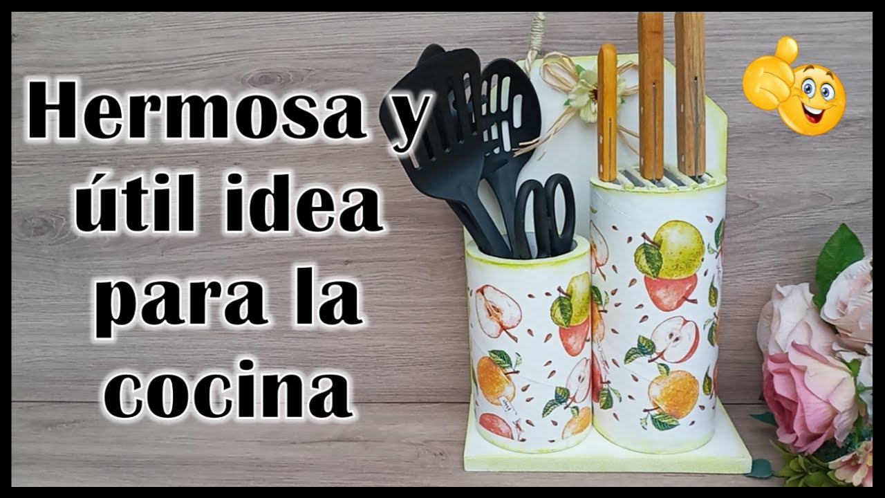 HERMOSA Y ÚTIL IDEA PARA LA COCINA 2023 - Manualidades con reciclaje - Crafts for the kitchen