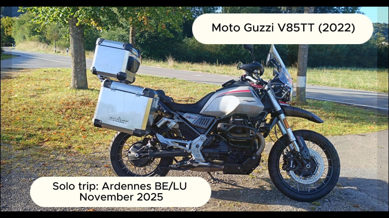 Belgium & Luxembourg Ardennes on my Moto Guzzi V85TT