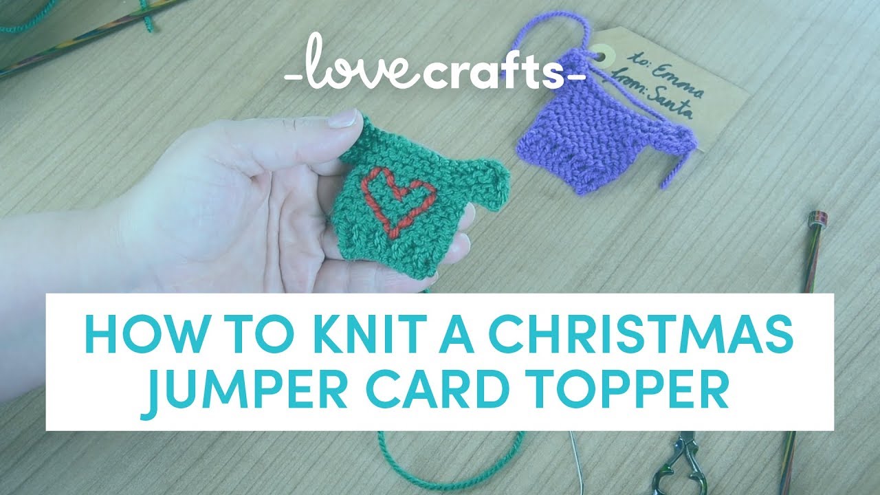 How to Knit | Christmas Sweater Gift Tags