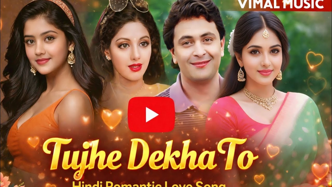 Tujhe Dekha To |Hindi Romantic Song 2025 | 90s Style Bollywood Love Songs | New Romantic Hits