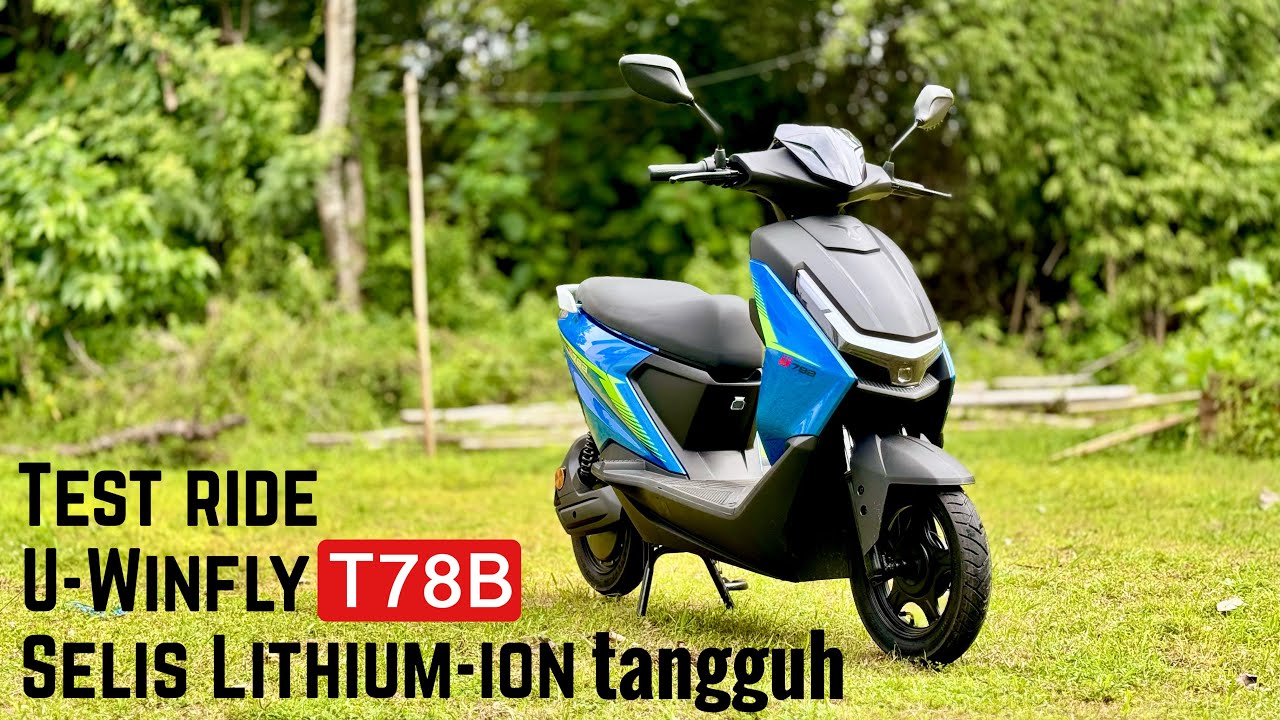 Uji jarak tempuh dan jelaskan rasanya naik U-Winfly T78B sepeda listrik Lithium ion