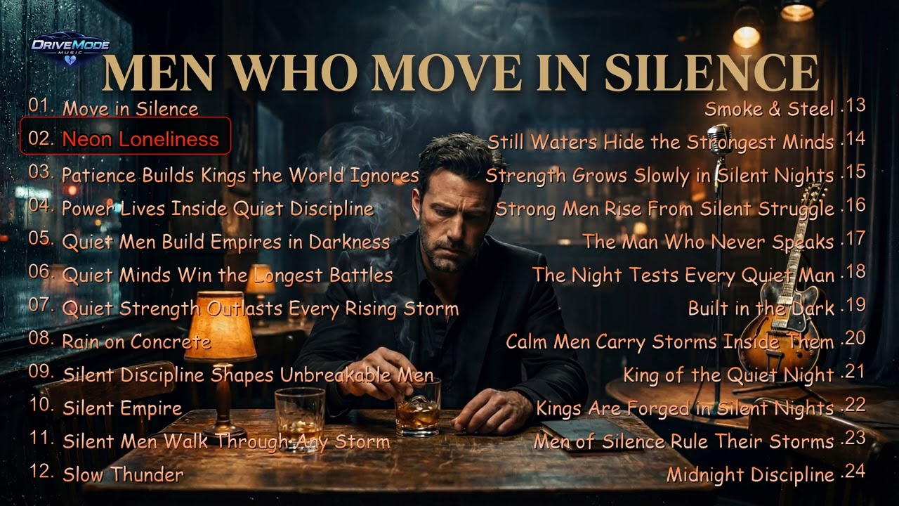 Men Who Move in Silence | Dark Blues for Focus, Discipline, and Power | DriveMode Music