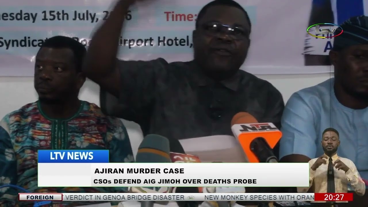 Ajiran Murder Case: CSOs defend AIG Jimoh over deaths probe