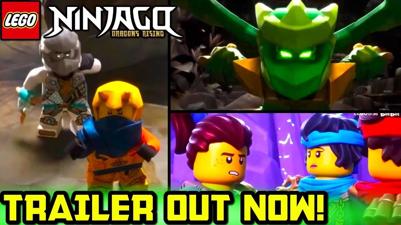Полный трейлер 4 сезона уже доступен! 🐲 Новости и обновления 4 сезона Ninjago Dragons Rising!
