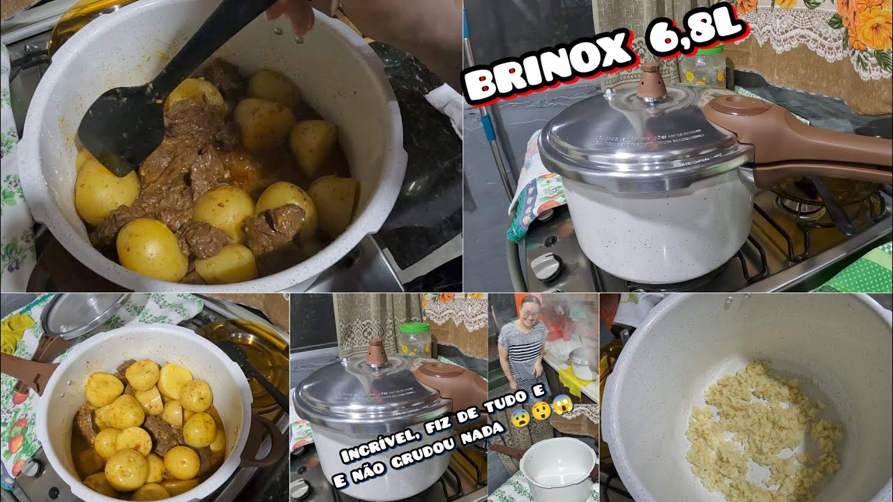 BRINOX 6,8L CERAMICLIFE;!? PANELA DE PRESSÃO!!! 