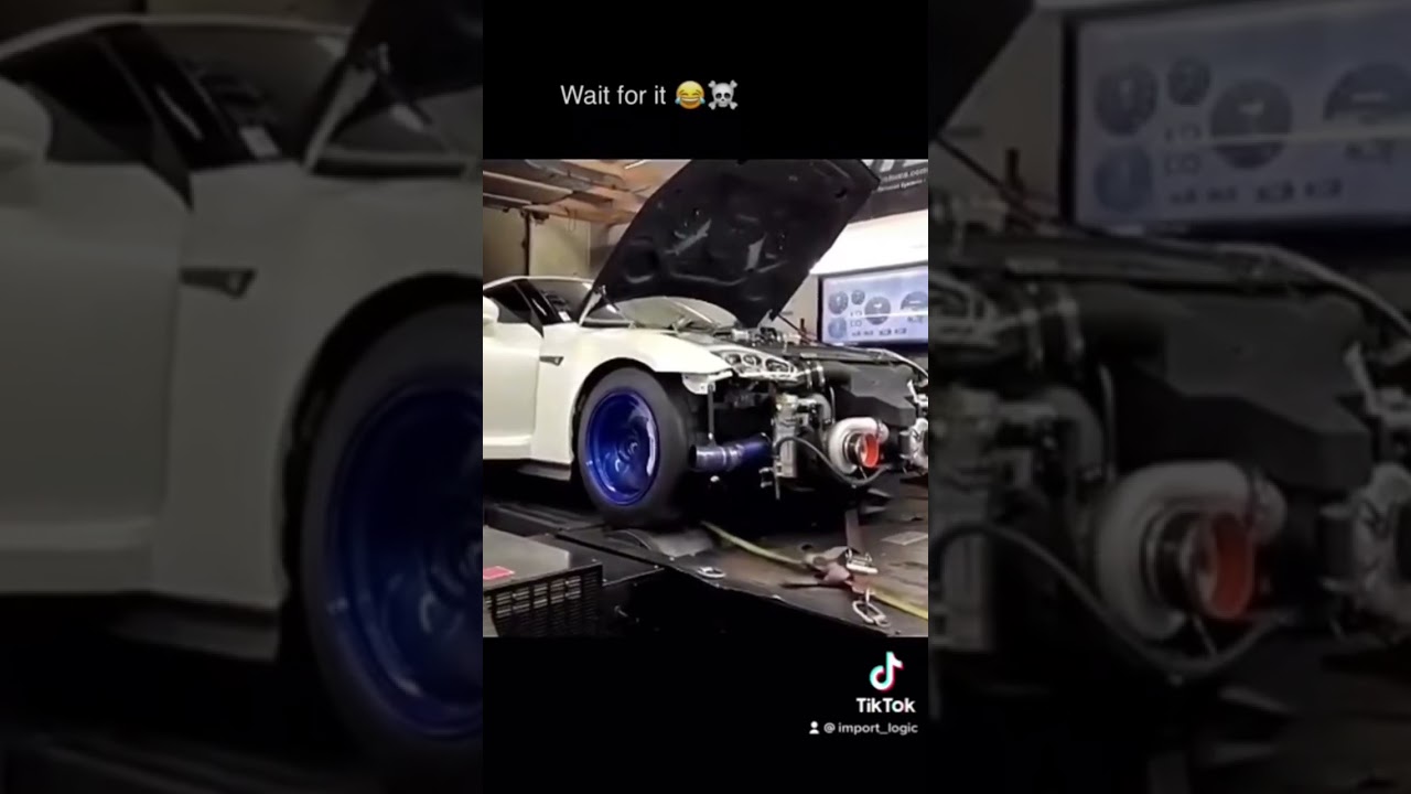 Piston has left the stratosphere! #gtr #boom #dyno #explosion #nissan #turbo #boosted