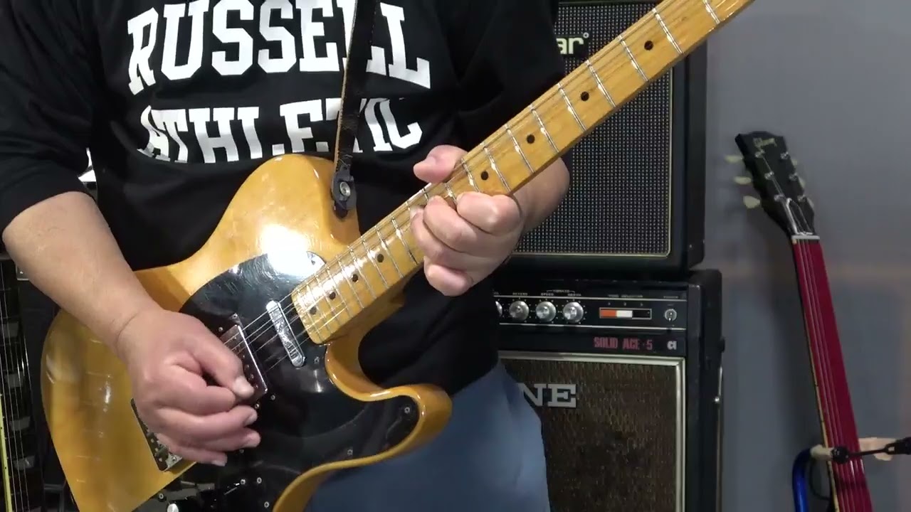 【kissy's Guitar Collections】Fernandes FTE 60N 1974年 　一発撮り 即興アドリブギター003