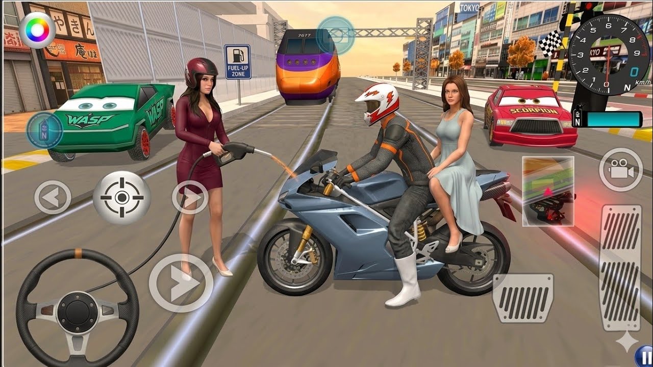 New Red Kawasaki Ninja H2R High Speed Highway Ride - 3D Driving Class - Gameplay Android iOS 2026