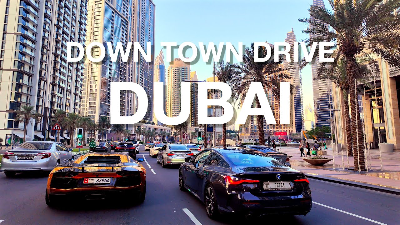 Driving Around Downtown Dubai 2025 🚗 | Dubai Mall Road Tour in 4K