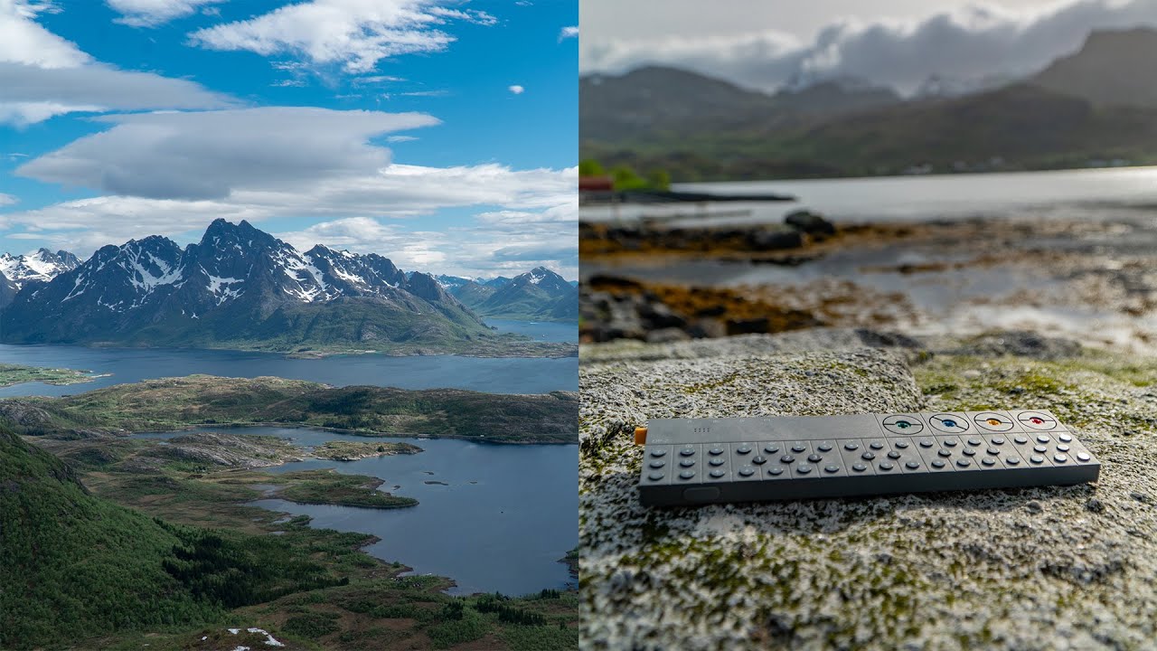 OP-Z, Cinematic Ambient Synthesizer Jam in Lofoten, Norway  - (Teenage Engineering)