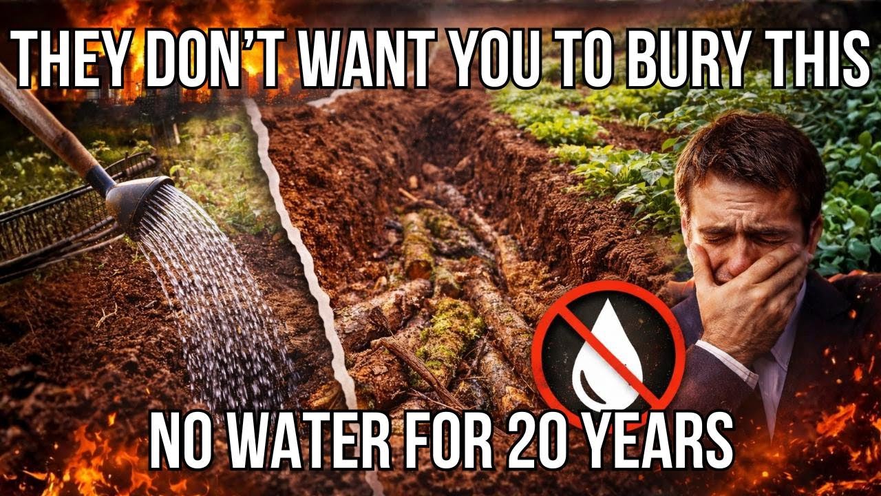 Bury Wood in Your Soil — The Forbidden Method That Ends Watering
