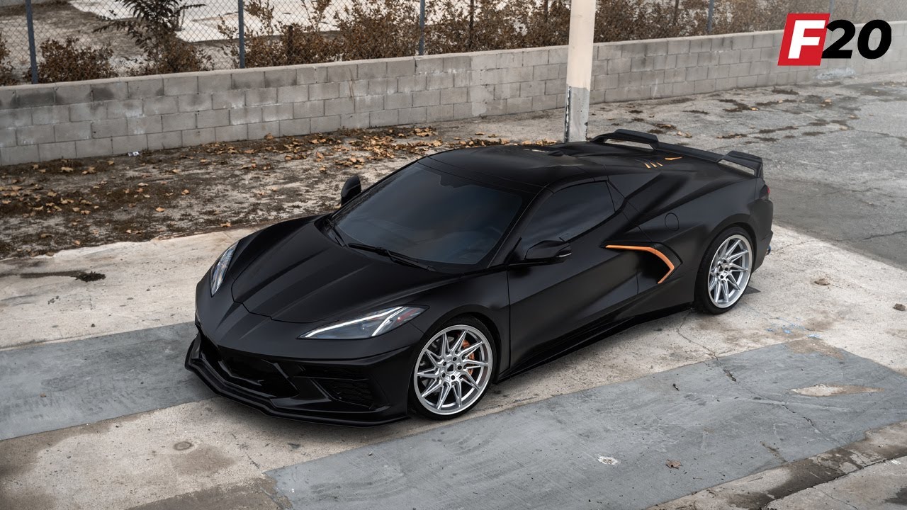 Brand New True Directional F20 Wheels on a 2021 Chevrolet Corvette C8! | Flow-Forged Series