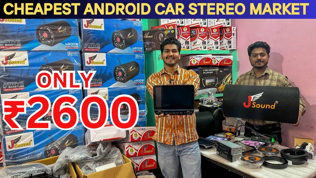 Cheapest Android Car Stereo Wholesale Market In Delhi | Only ₹2600 | Car Accessories wholesale