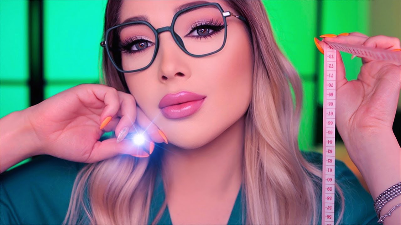 ASMR Flirty Medical Student House Call 🩺 Cranial Nerve Exam, Full Body Exam, Medical Roleplay