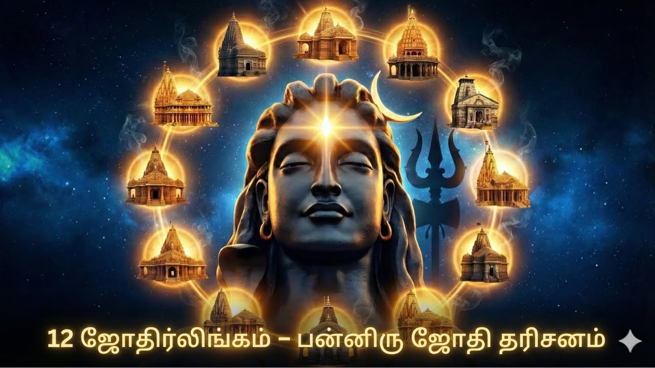 12 ஜோதிர்லிங்கம் | பன்னிரு ஜோதி தரிசனம் | சிவ பக்தி பாடல் 