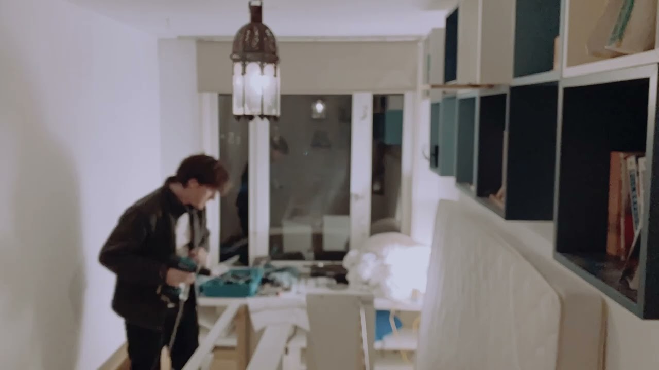 Flekke it! IKEA Flekke expandable bed construct time lapse edit animation. Non instructional