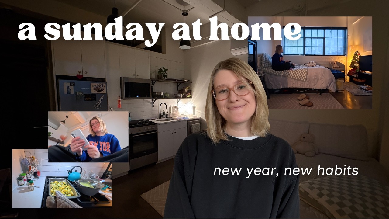 a sunday reset vlog | new year, new habits