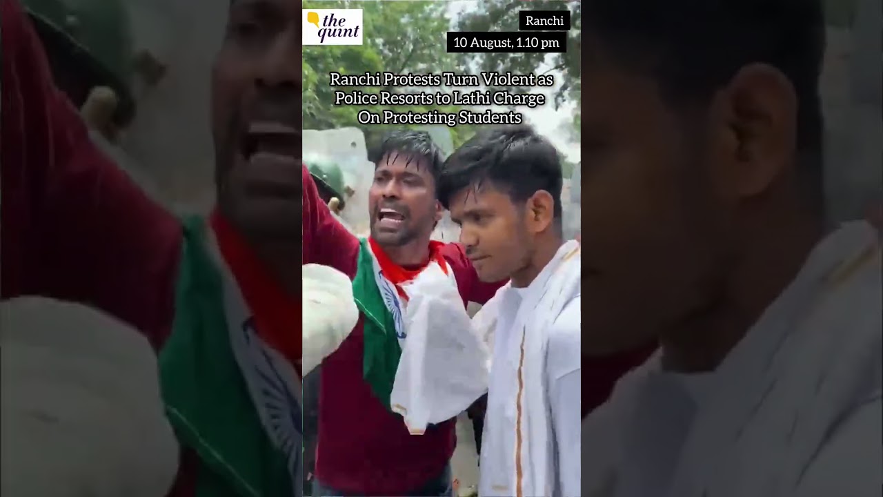 Ranchi Protest Turns Violent as Police Resorts to Lathi Charge